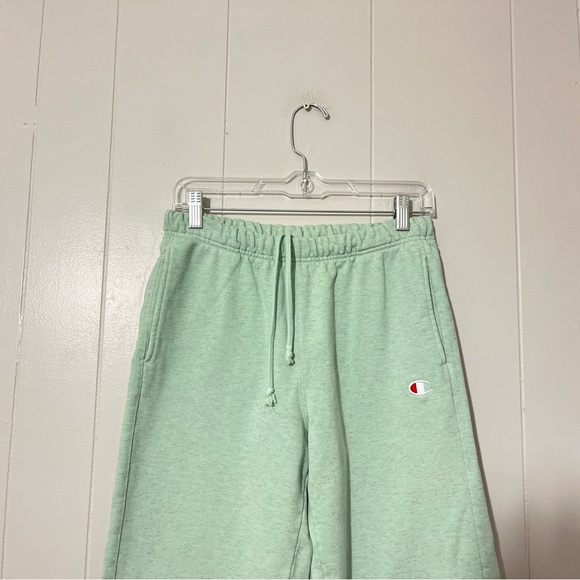 Champion Reverse Weave Sweatpants Tapered Joggers Green Size S - Picture 3 of 9